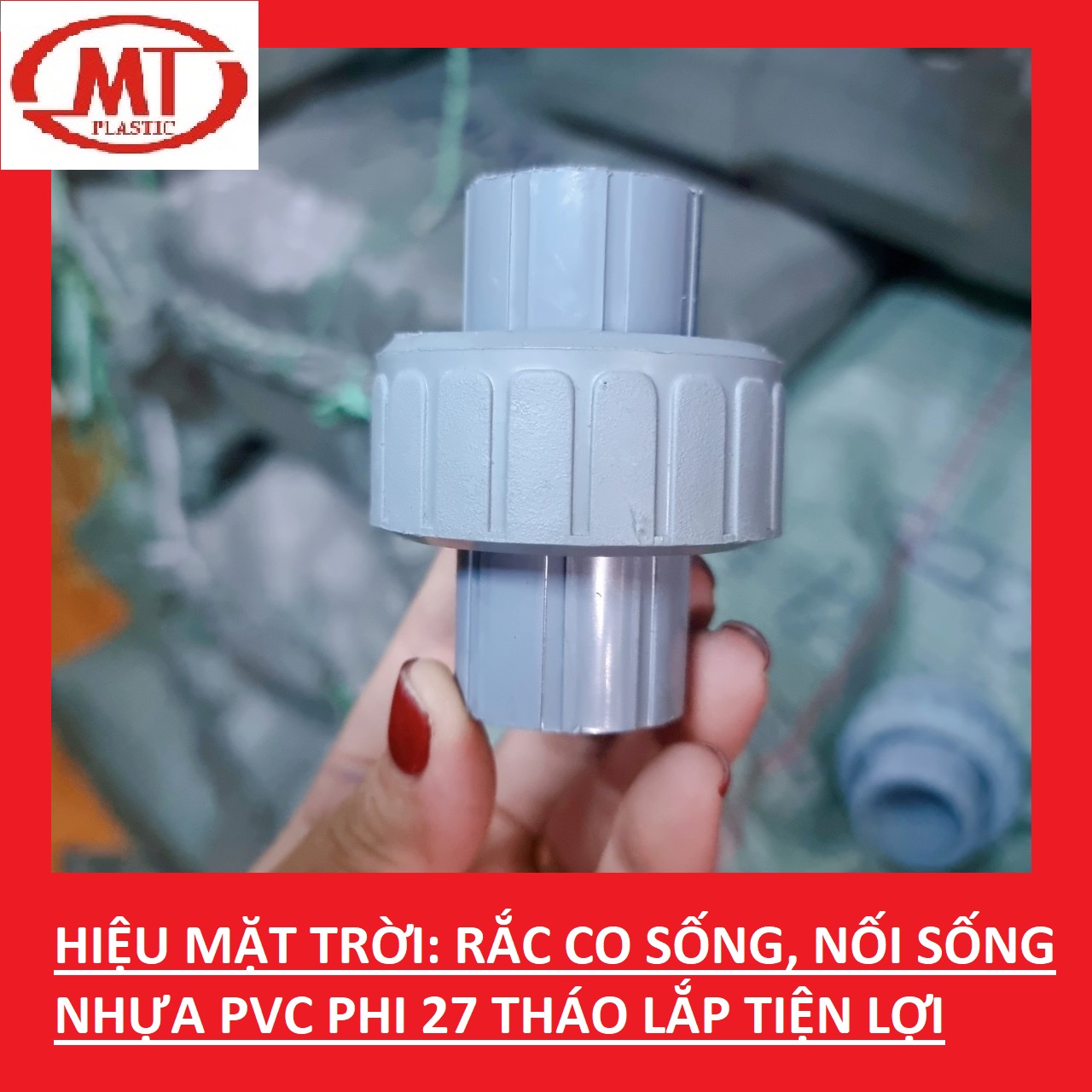 Rắc co sống, nối sống nhựa pvc các size 21,27,34,42,49,60,90