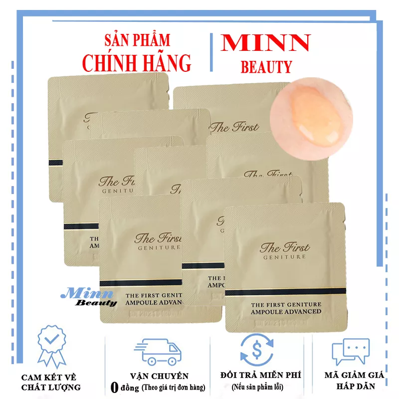 Combo 30 gói tinh chất vàng 24k ohui the first geniture ampoule advanced 1mlx30