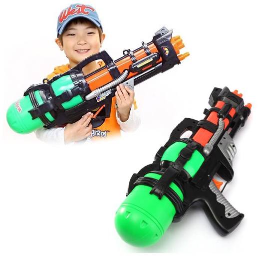🌴 Súng bắn nước đồ chơi 800ml nước 6 nòng 1 tia - Đồ chơi súng nước áp lực, bắn xa , đồ chơi hồ bơi, đi biển
