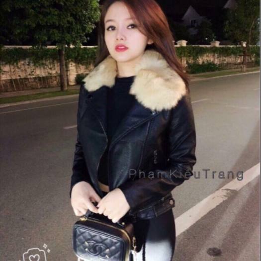 [Chính hãng] ❇❇KHOÁC DA CỔ LÔNG RỜI SIÊU HOT ĐÂY Ạ! - HÀNG QC CAO CẤP