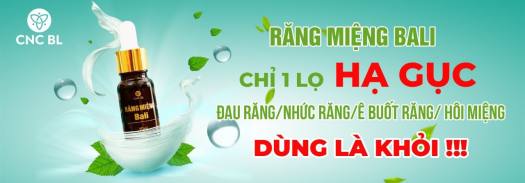 Răng miệng BALI được chiết xuất 100% từ tự nhiên... dùng làm sạch miệng, góp phần khử mùi hôi trong khoang miệng
