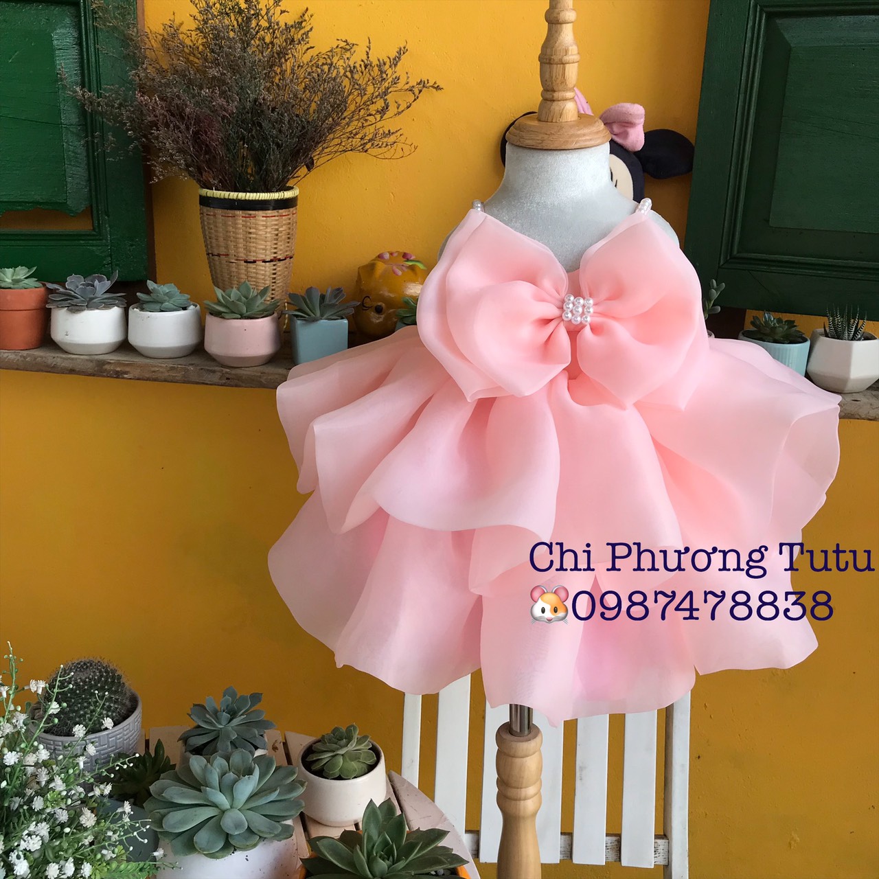Đầm cho bé gái / váy công chúa Thiên Nga siêu xinh , siêu phồng cho bé , tặng kèm băng đô hoặc cài tóc