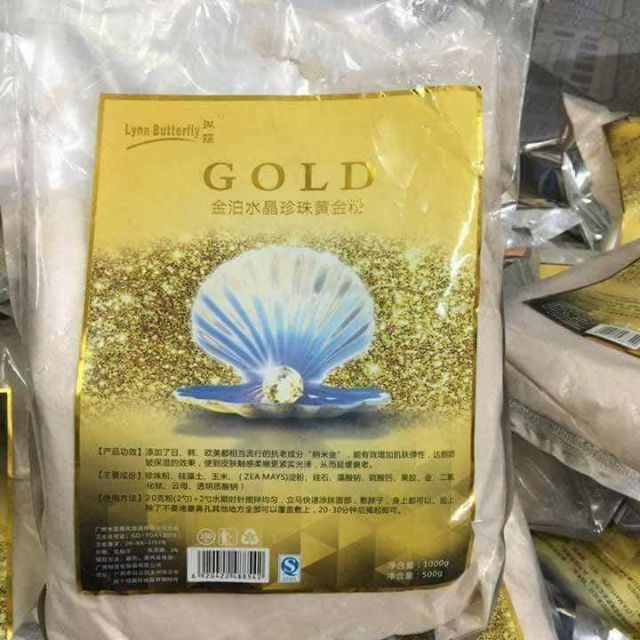 1kg mặt nạ bột sâm vàng collagen 24k mask bột dẻo sâm vàng gold