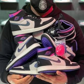 Giày thể thao AIR JD1  cổ cao Zoom Air PSG [FULL BOX + TẶNG DÂY] Giày sneaker  nike air jordan 1 zoom air paris saint - germain bản da cao cấp