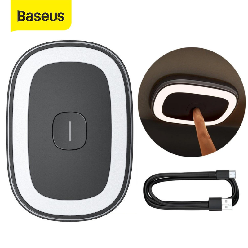 Đèn gắn trần ô tô Baseus cao cấp sạc pin  - đèn led trong oto xe hơi phòng ngủ phòng bếp làm việc đọc sách tiện lợi