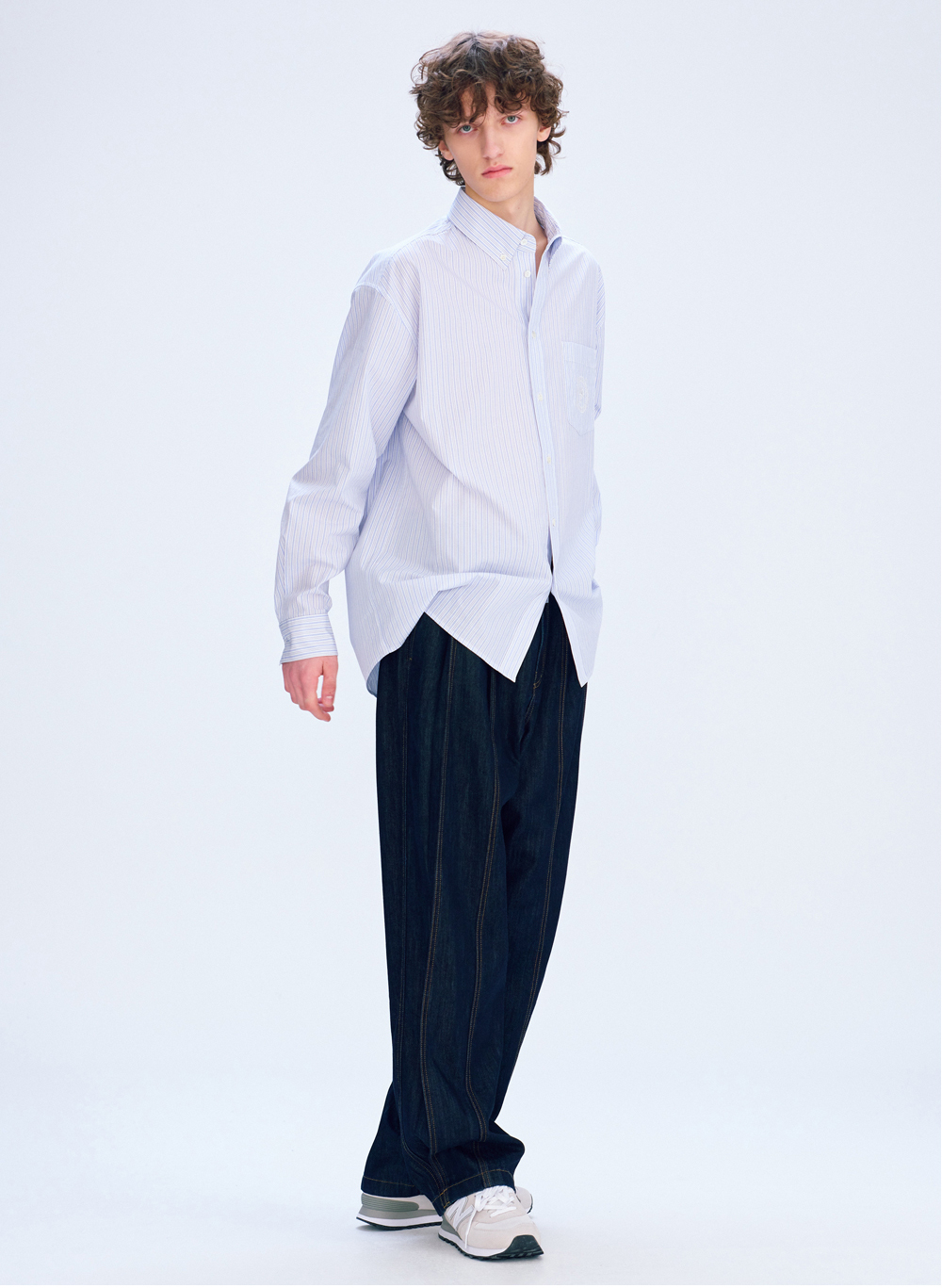 MARITHE FRANCOIS GIRBAUD M Tuck Wide Denim Pants Мужские джинсы - 2 цвета (Новинка 2024 г.)