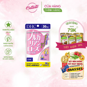 Viên uống thơm cơ thể hoa hồng DHC Bulgarian Rose Capsul