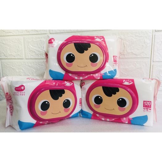 HANG Khăn Giấy Ướt Ario Thái Lan Siêu Tiết Kiệm 120 Miếng / Gói Tiện Lợi Gia Đình