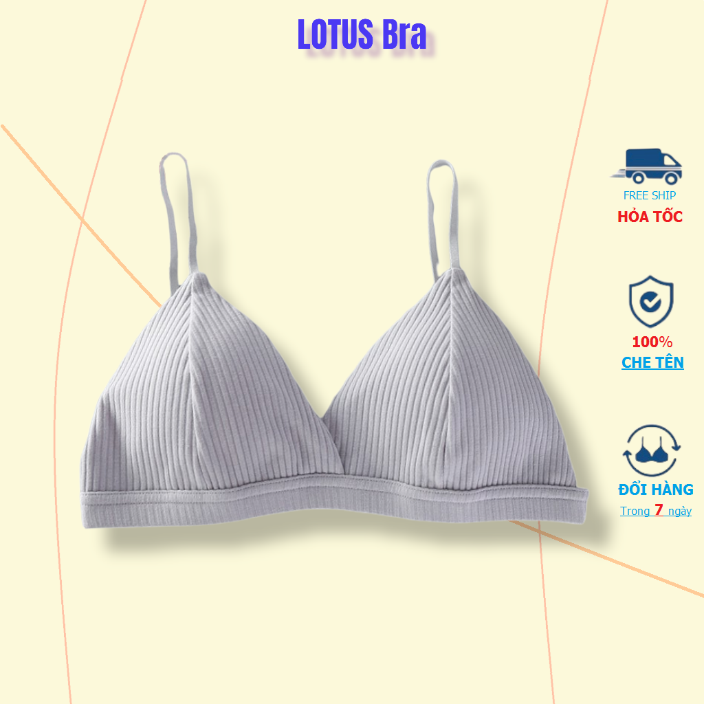 Áo ngực áo Bralette cotton thun gân mẫu hot 2020