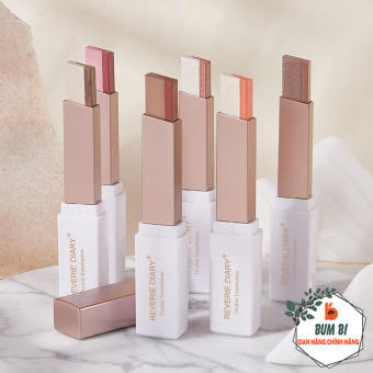 Phấn Kẻ Mắt Dạng Thỏi REVERIE DIARY 2 Màu Ánh Nhũ Đẹp, Sáp Kẻ Mắt 2 Màu Thiết Kế Kết Hợp Nhỏ Gọn Bền Màu Dễ Sử Dụng