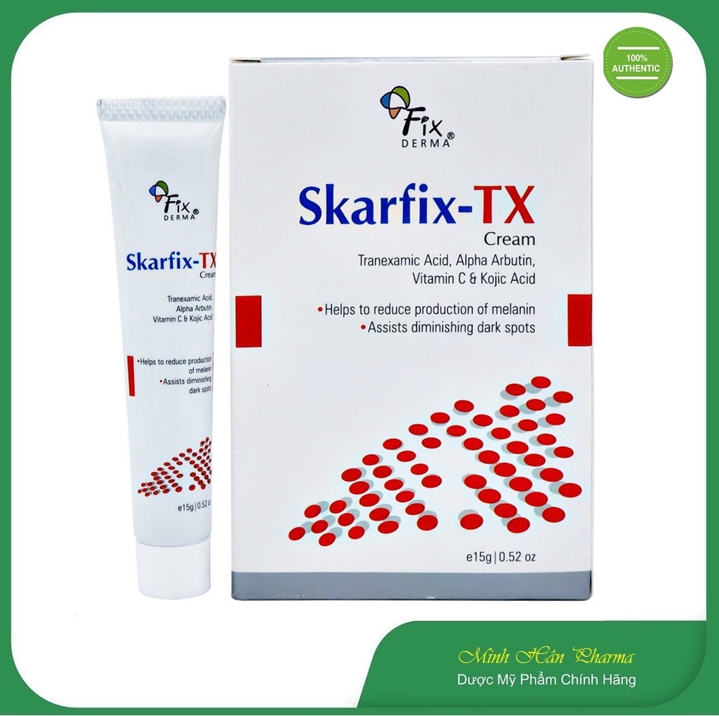 Fixderma Skarfix-TX Cream 15gr, Kem Dưỡng Da Mờ Thâm Nám, Tàn Nhang