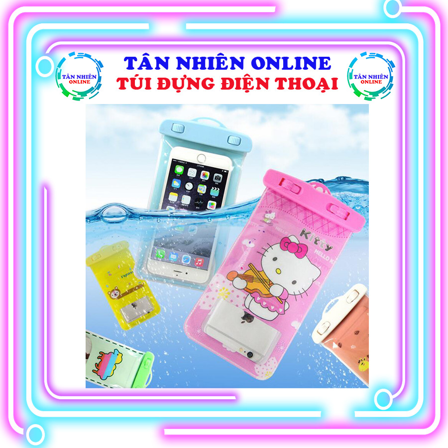 Túi chống nước cho điện thoại nhiều hình xinh xắn, có dây đeo, thoải mái bơi lội không lo điện thoại bị ướt, Tân Nhiên Online