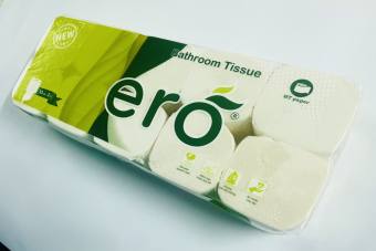 Giấy vệ sinh loại 10 cuộn không lõi trắng mịn dai không bụi cao cấp ERO - HTpaper (10 cuộn)