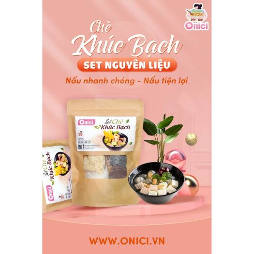 Chè khúc bạch Bếp Của Mẹ Onici set chè khúc bạch dùng thử 5 - 7 chén loại 1 thơm ngon
