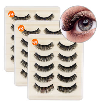 5 Cặp Lông Mi Giả Lông Chồn 3D