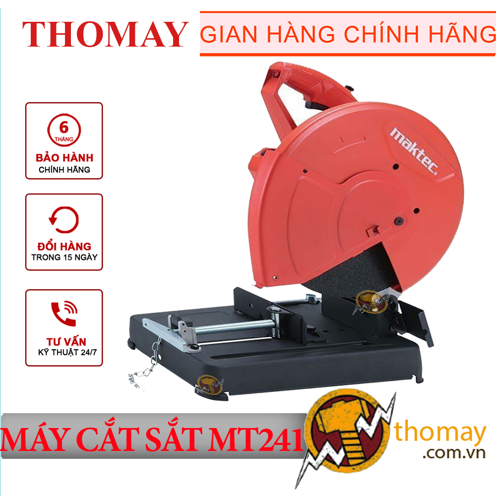Máy cắt sắt maktec mt241 công suất lớn 2000w hoạt động mạnh mẽ độ bền tuyệt đối chất liệu cao cấp thiết kế nhỏ gọn tay cầm chắc chắn