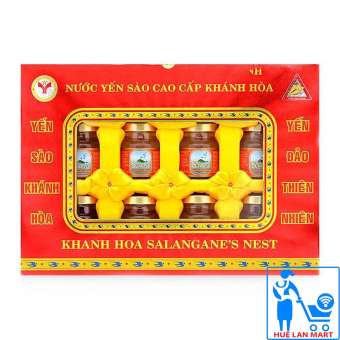 Nước Yến Sào Cao Cấp Khánh Hòa Sanest Có Đường Hộp 8 Lọ x 70ml