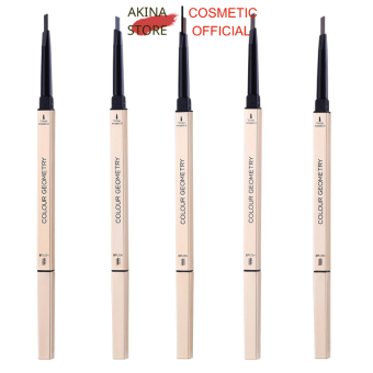 Bút chì kẻ mày Colour Geometry 831,chì kẻ mày,kẻ chân mày đẹp,sắc nét,bền màu,không bị nhòe,không thấm nước,thiết kế 2 đầu thông minh có cọ xoay giúp kẻ đôi chân mày như ý muốn-Akina store