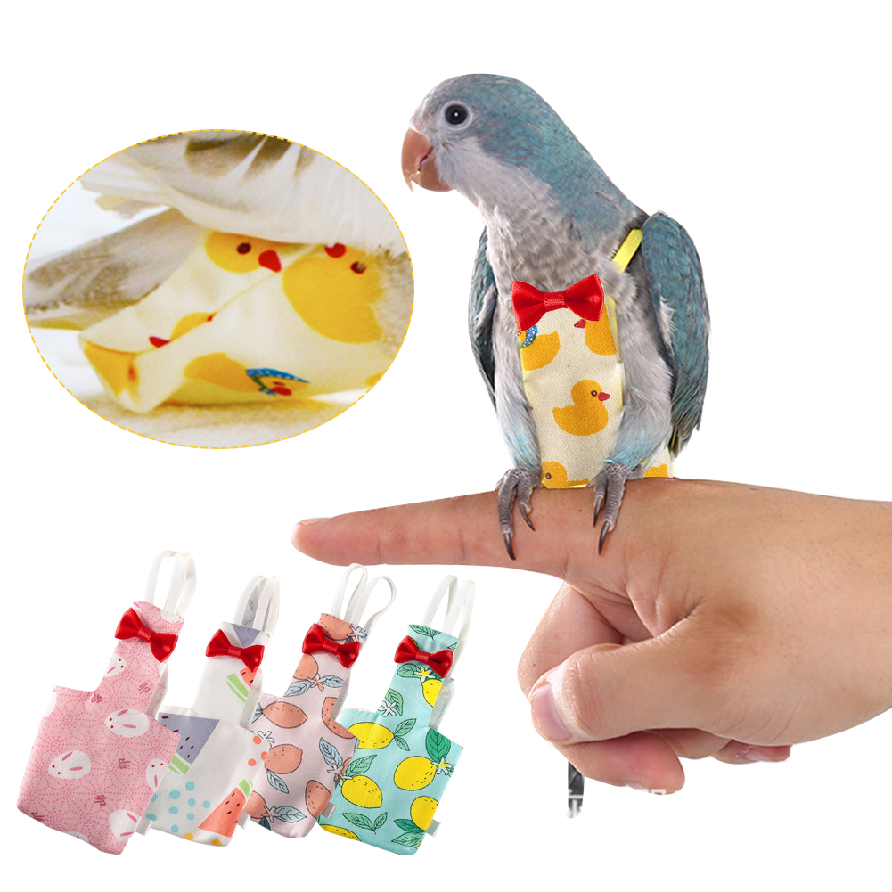 Tã cho vẹt bộ đồ bay quần áo tã quần áo cho vẹt vẹt vẹt đuôi dài cỡ vừa cho chim thú cưng khăn choàng cổ điều chỉnh được vải cho thú cưng