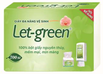 Giấy Ăn Let Green Bao 700 Tờ
