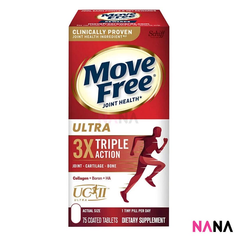 Schiff Move Free Joint Health Ultra Triple Action 75 Coated Tablets (EXP:12 2027) - Jenama Move Free Harga 124 Ringgit*Penghantaran Percuma