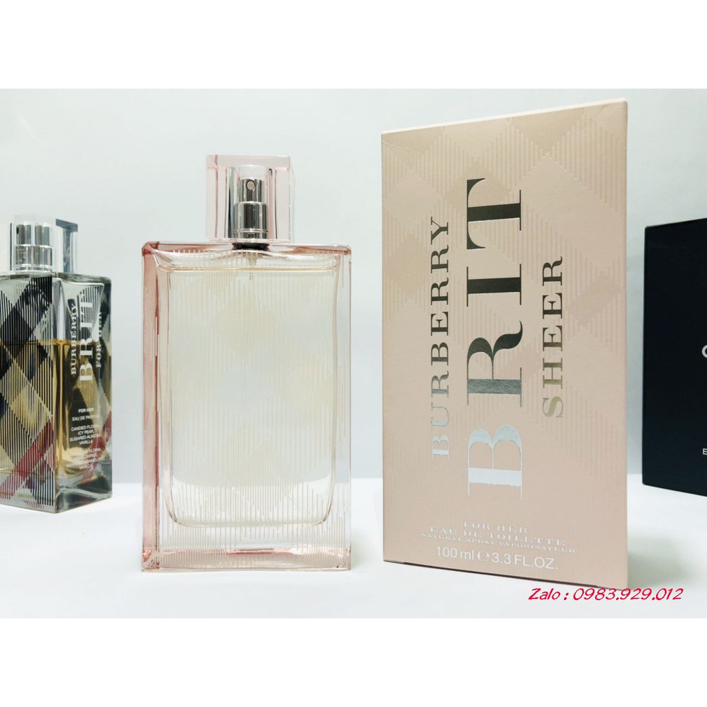 Burberry brit 2024 sheer giá