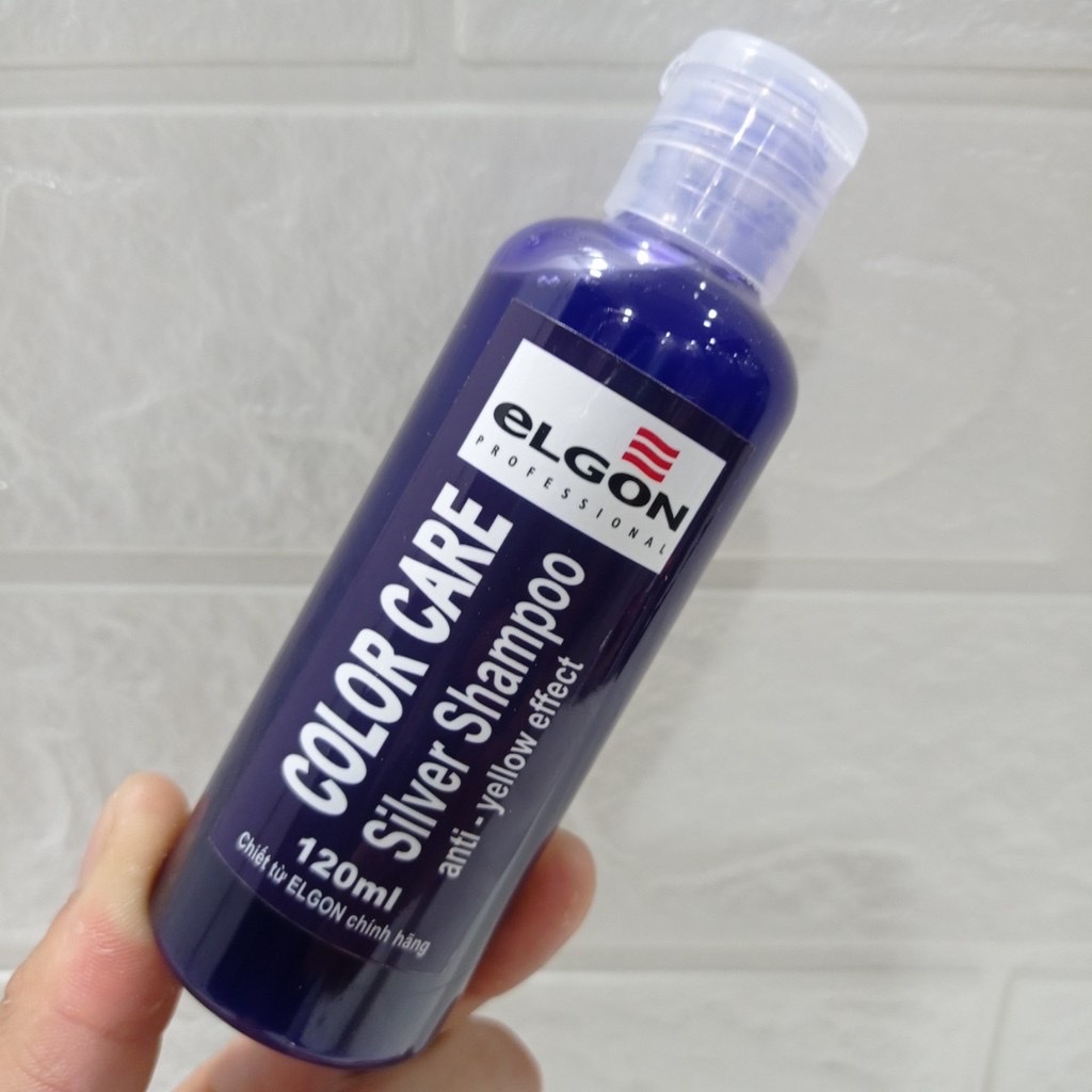 [HCM]Dầu Gội Khử Vàng Elgon Silver Shampoo CHÍNH HÃNG (120ml)