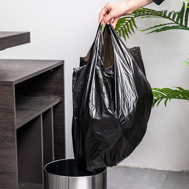 Túi bóng đen đựng rác, đóng hàng có quai loại đựng 5kg, 10kg, 15kg, 20kg