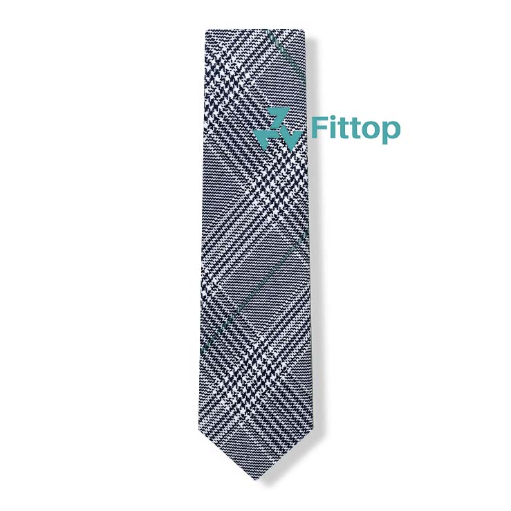 Cà vạt xám sọc 6cm fittop cavat-241
