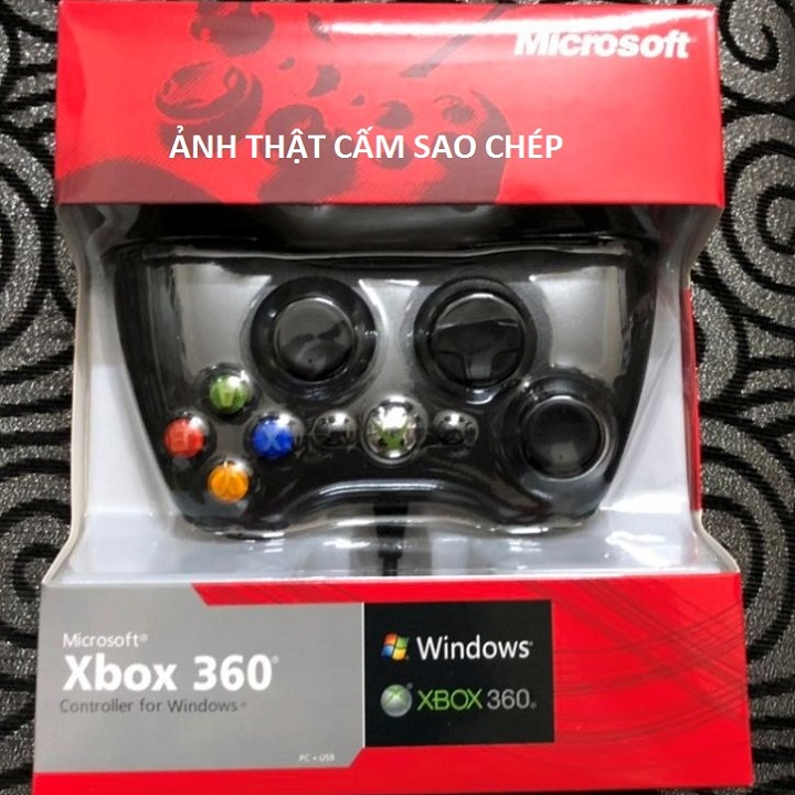 Tay cầm chơi game xbox 360, tay cầm chơi game, trên máy tính laptop. tay game micrsoft xbox 360, full box, tối ưu, chơi full skill fo4, pes