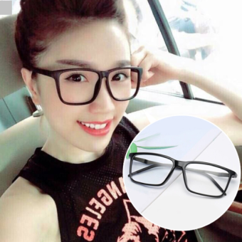 Kính bảo thi giả cận gọng đen bóng thời trang