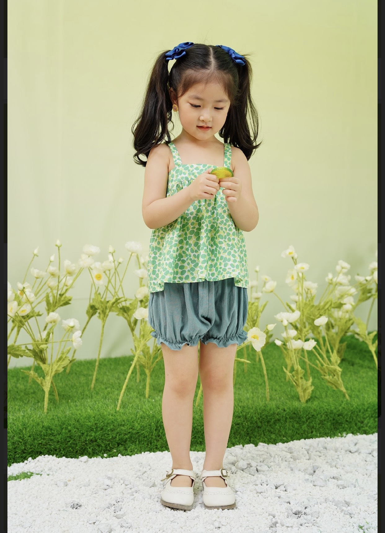 Bộ quần áo bé gái dáng 2 dây o.p kids