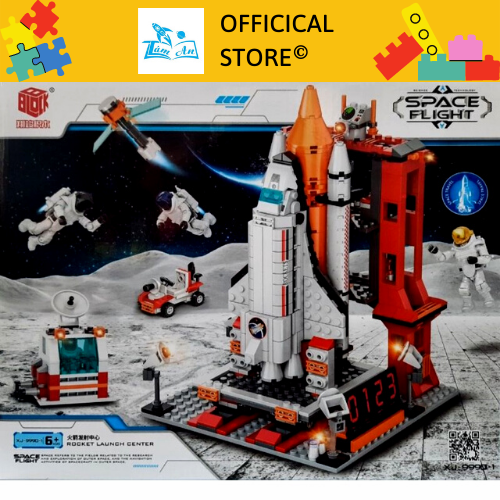 {có sẵn] đồ chơi xếp hình lego trạm tàu vũ không gian/trung tâm phóng tên lửa - space exploration series 886 chi tiết