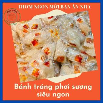 Bánh tráng phơi sương sate muối tắc hành phi bánh tráng trộn ăn vặt siêu ngon bánh tráng giá rẻ tận xưởng-1997FOOD