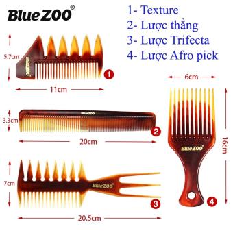 Lược tạo kiểu tóc -  Bộ Lược chải Pomade và tạo kiểu tóc nam màu hổ phách