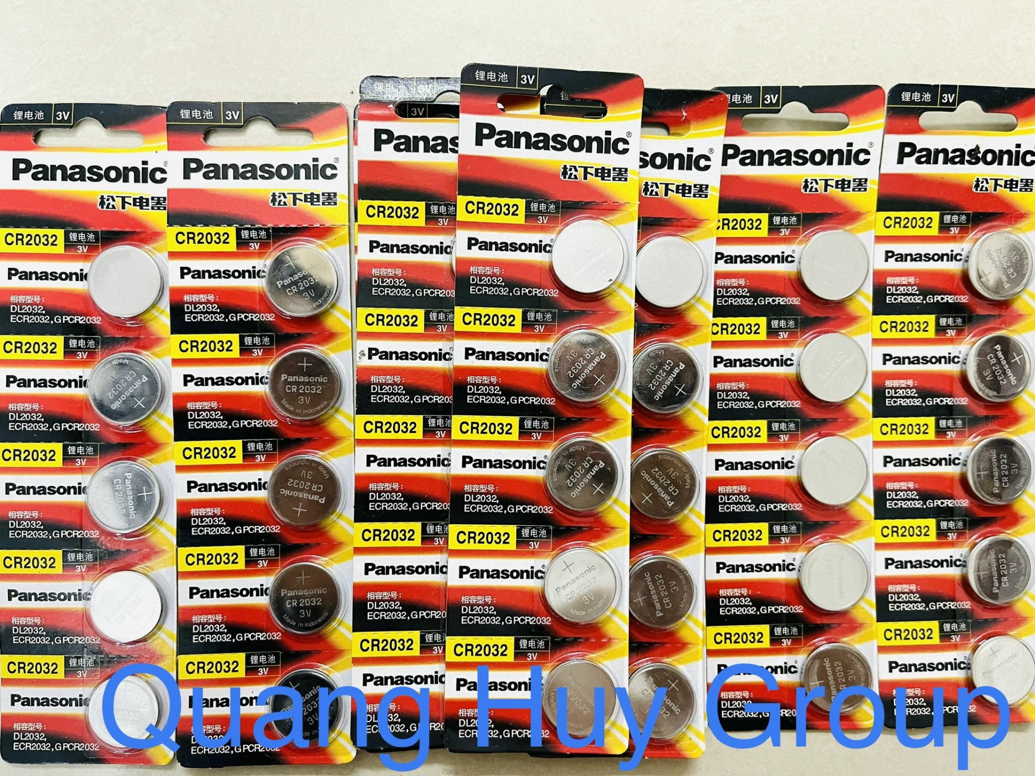 Pin CR2032 Panasonic 3V Lithium Vỉ 5 Viên