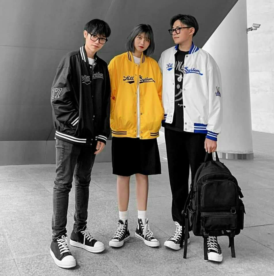 Áo khoác dù bomber nam nữ kill system hot trend cho các bạn teen