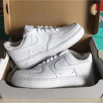 Giày thể thao AF1 Trắng, Giày sneaker air force 1 trắng full nam nữ cực chất tặng box bill