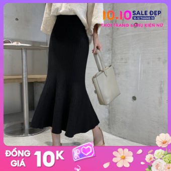Chân Váy Ulzzang Đuôi Cá Dáng Dài Chất Len Tăm