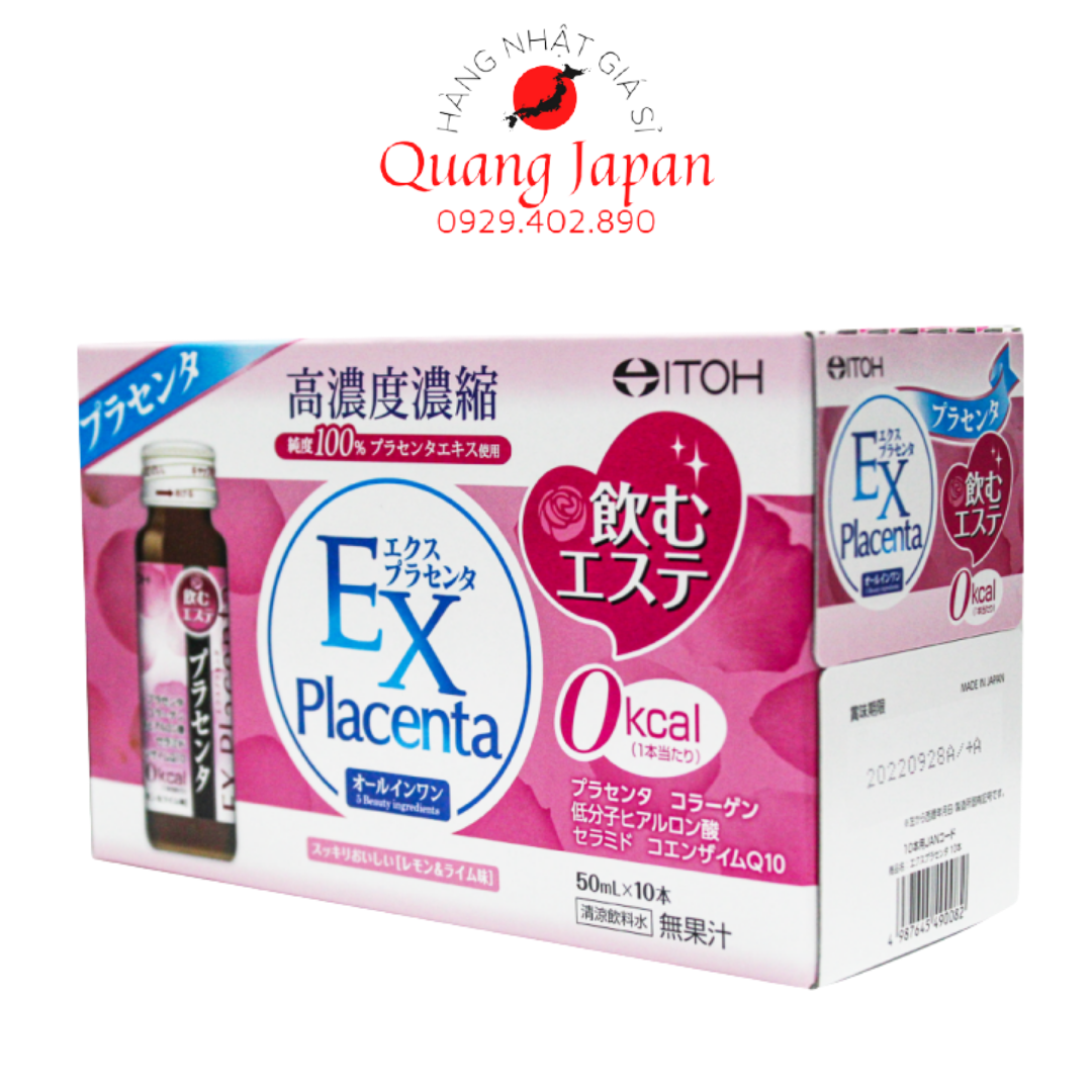 [Hàng AUTH] Nước Uống Bổ Sung Collagen Naris ITOH EX Placenta Nhật bản