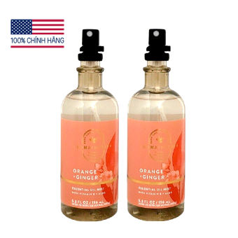 Tinh Dầu Thư Giãn Xịt thơm gối ngủ & cơ thể - Orange Ginger body mist - Bath & Body Works Aromatherapy