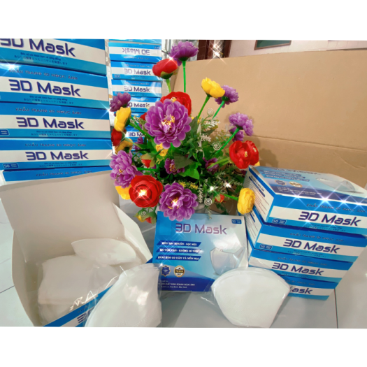 KHẨU TRANG 3D MASK NGỌC ÁNH-KHÁNG KHUẨN TỐT-NGUYÊN LIỆU AN TOÀN-1 HỘP 50C