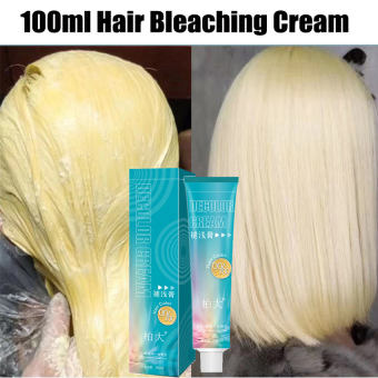 100ml  Hair Bleaching Cream Special Hair Dye Light Color Fading Bleach Cream Smoothing Hair