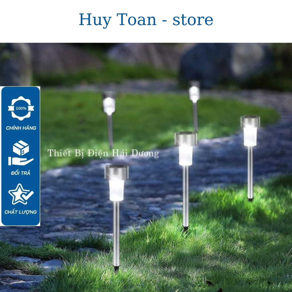 Đèn cắm đất trang trí sân vườn năng lượng mặt trời đổi màu tự đông
