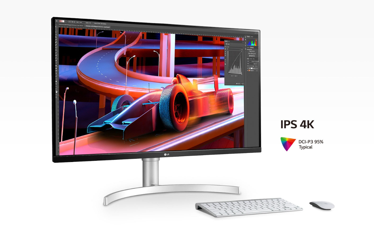LG 32UN650K-W 31.5" UHD IPS Productivity Monitor