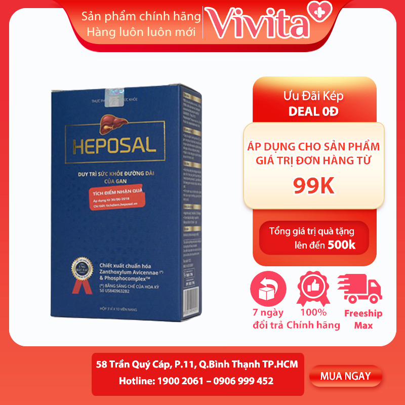 HEPOSAL- phục hồi sức khỏe của gan.