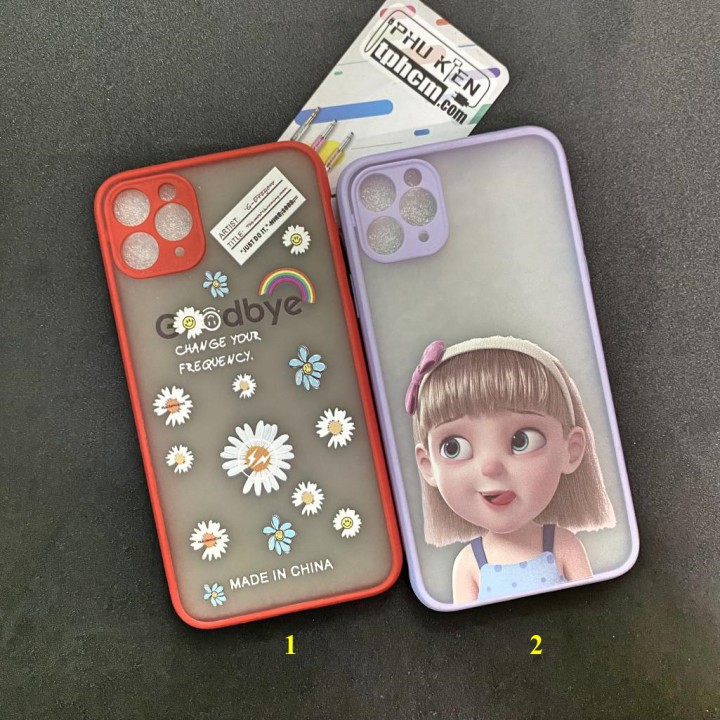 Ốp lưng iphone 11 pro max chống sốc bảo vệ camera hình độc đáo