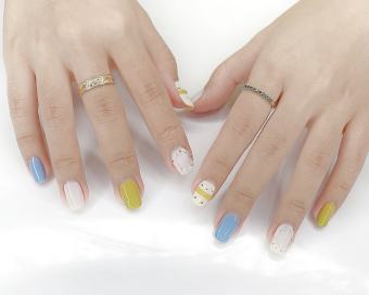 Nail Box > Móng up ngắn phong cách Hàn Quốc Làm theo số đo và mẫu yêu cầu hoặc mẫu có sẵn