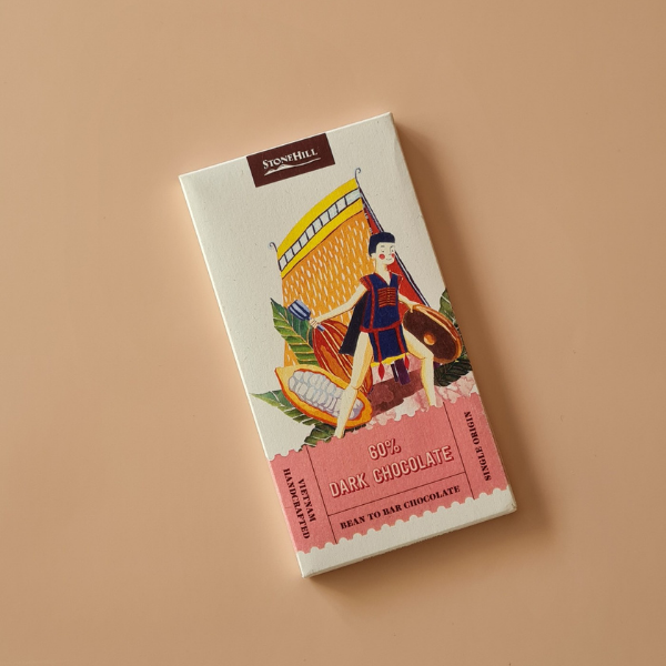 Socola Đen Nguyên Chất 60% Cacao Stone Hill Cocoa Products Dark Chocolate