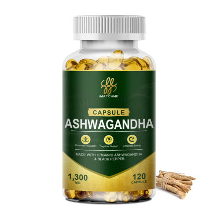 iMATCHME Ashwagandha Capsules: Antioxidant, Stress Relief, Immunity